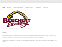 Tablet Screenshot of beuchertexcavating.com